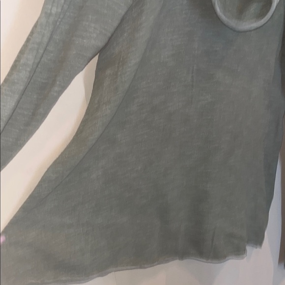 FP Beach Green Cowl Neck / hoodie long sleeve shirt OS / preowned - Picture 5 of 12